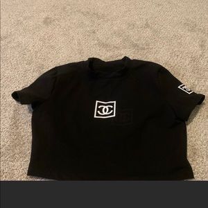 Chanel size large crop top